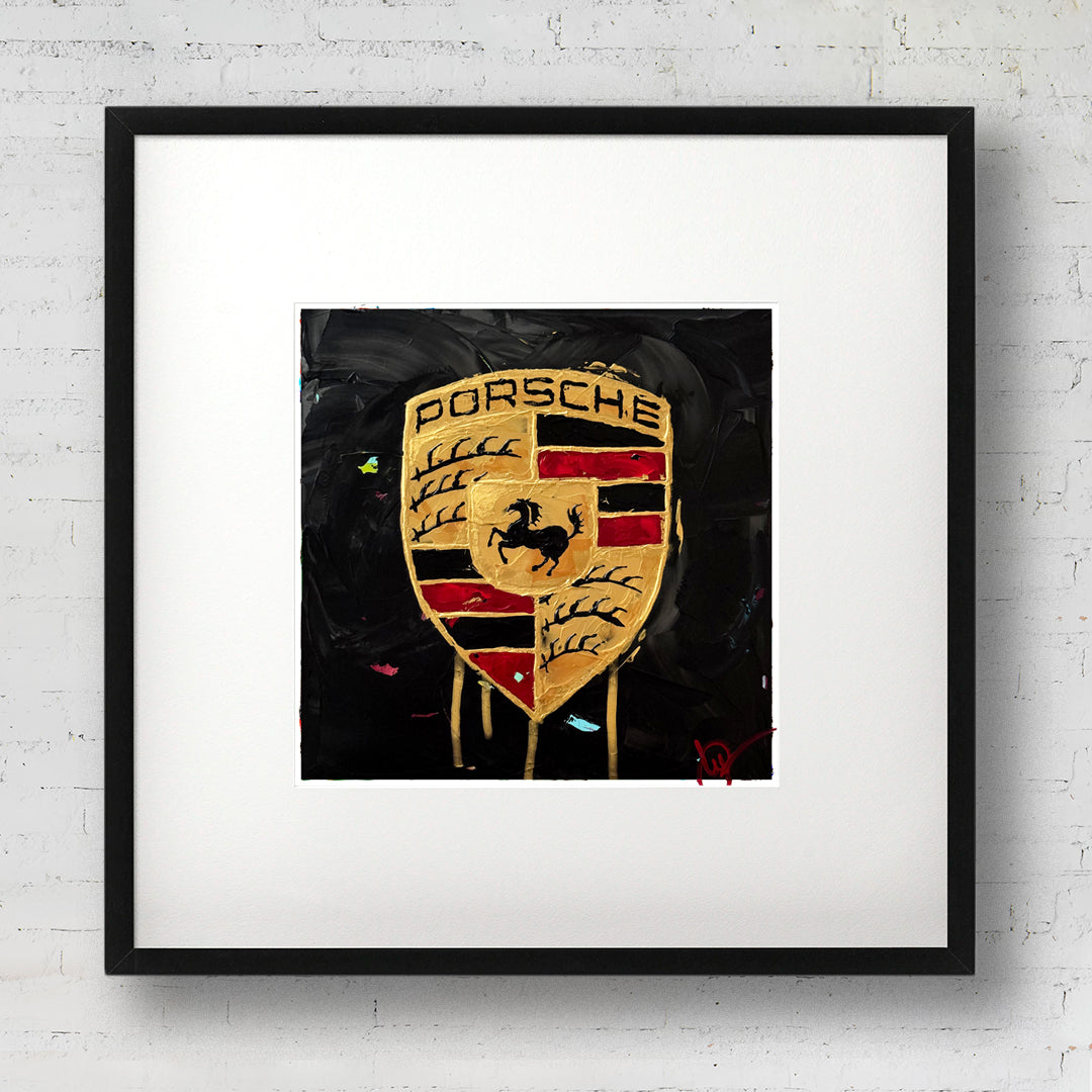 Porsche Emblem 62 - Black