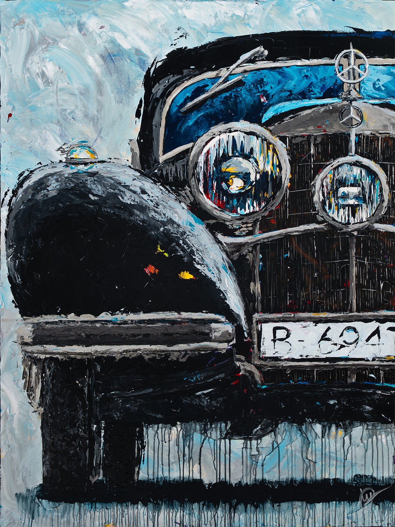 Brigit - 1938 Mercedes-Benz 540k Autobahn-Kurier - Giclée