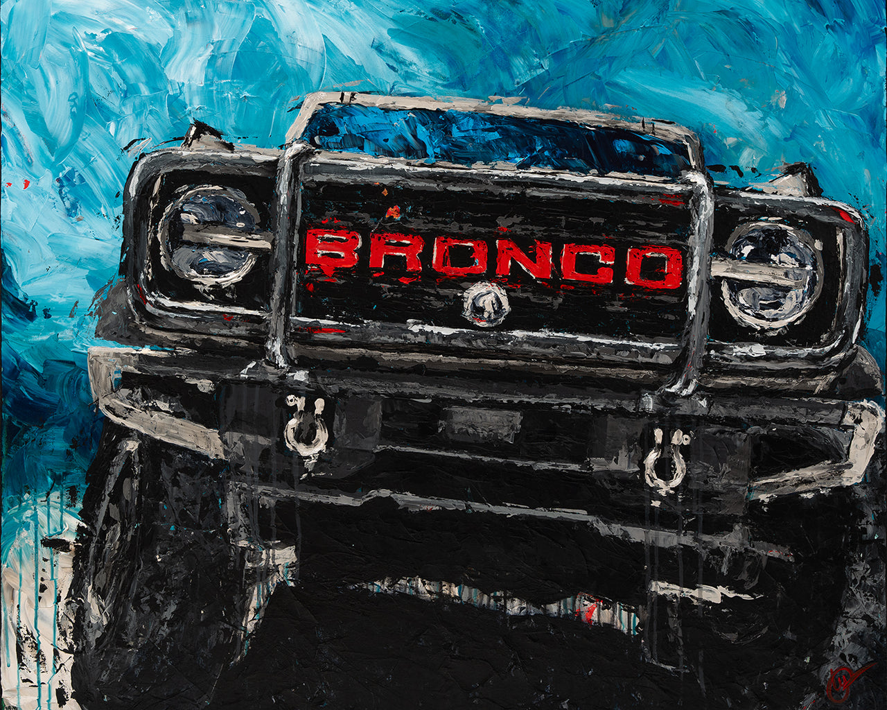 GW’s Pony - 2021 Ford Bronco- Giclée