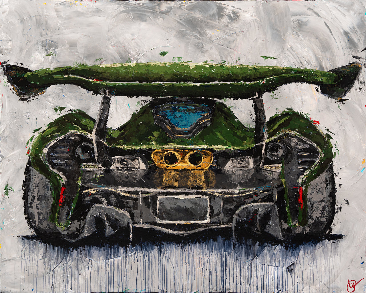Green Dragon - McLaren P1 HDK - Giclée