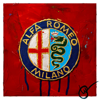Alfa Romeo Emblem 2 - Red