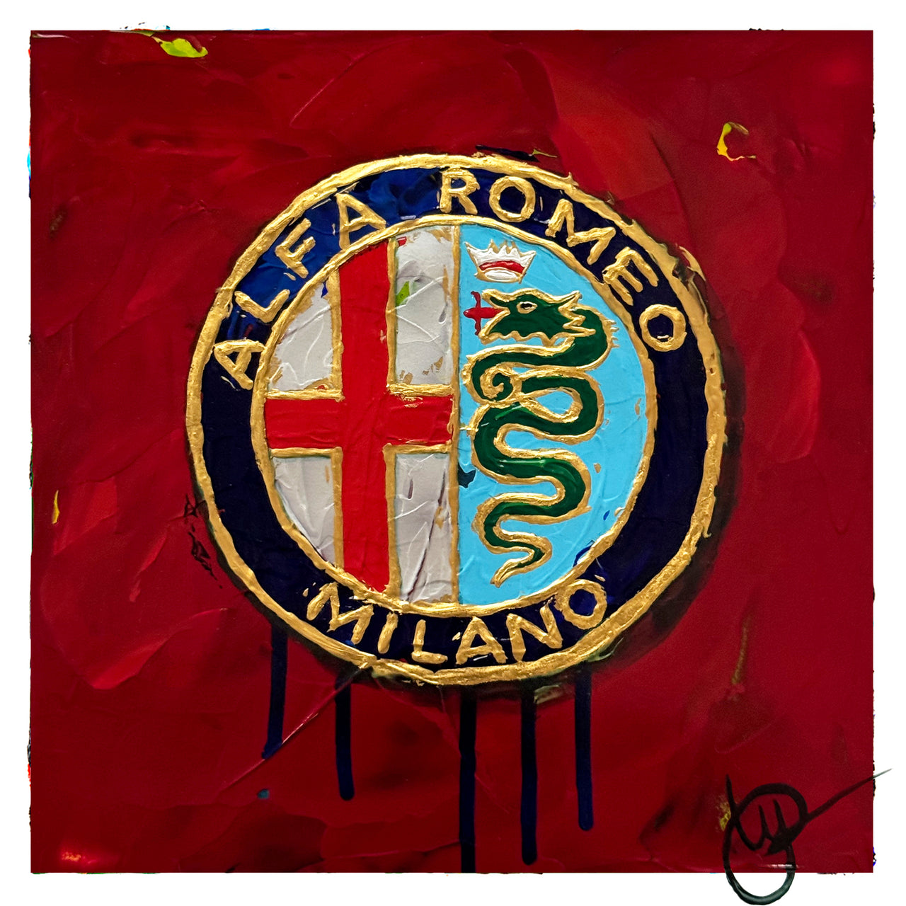 Alfa Romeo Abstracted 3 - Red