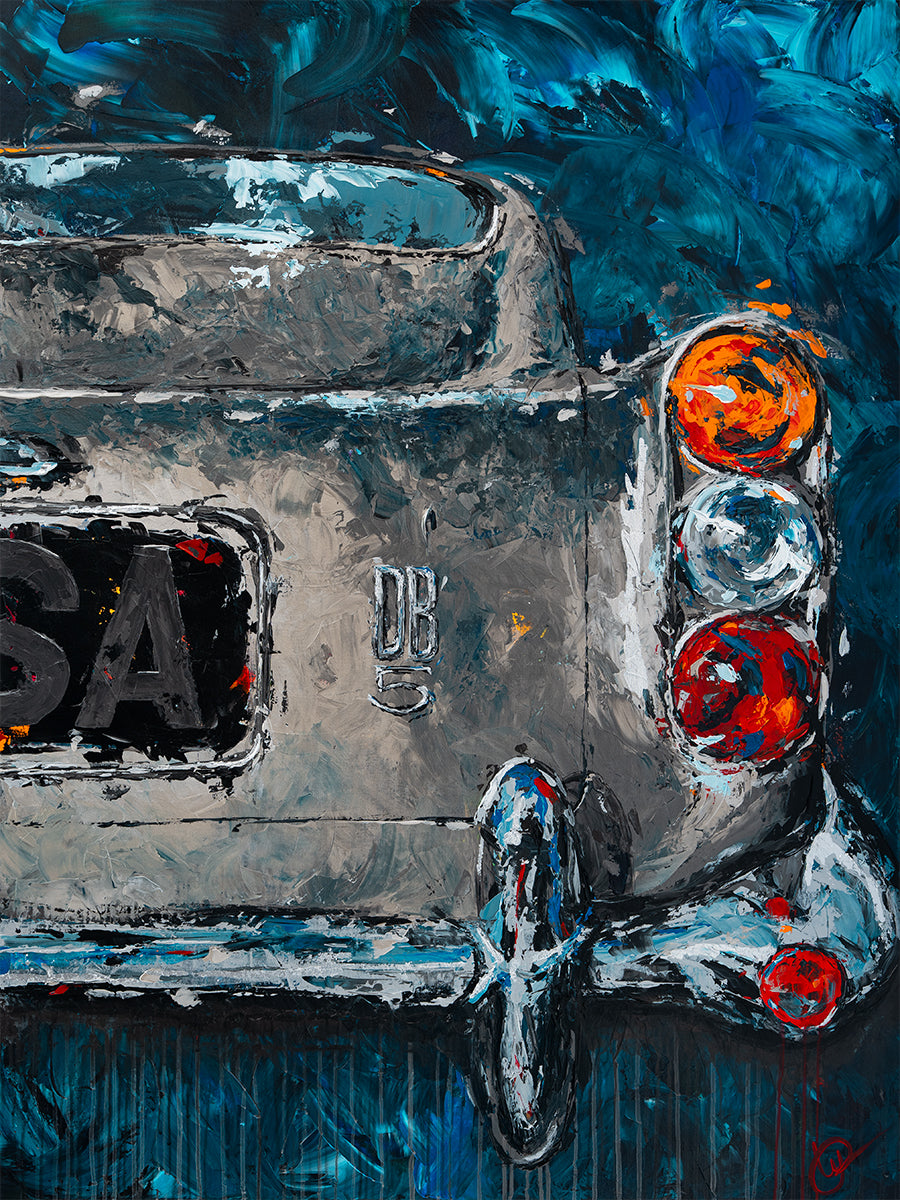 Audrey - 1964 Aston Martin DB5 - Giclée