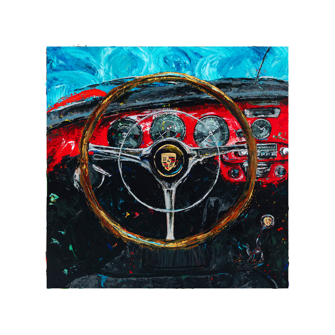 Das Cockpit - 1964 Porsche 356 Carrera 2 - Print