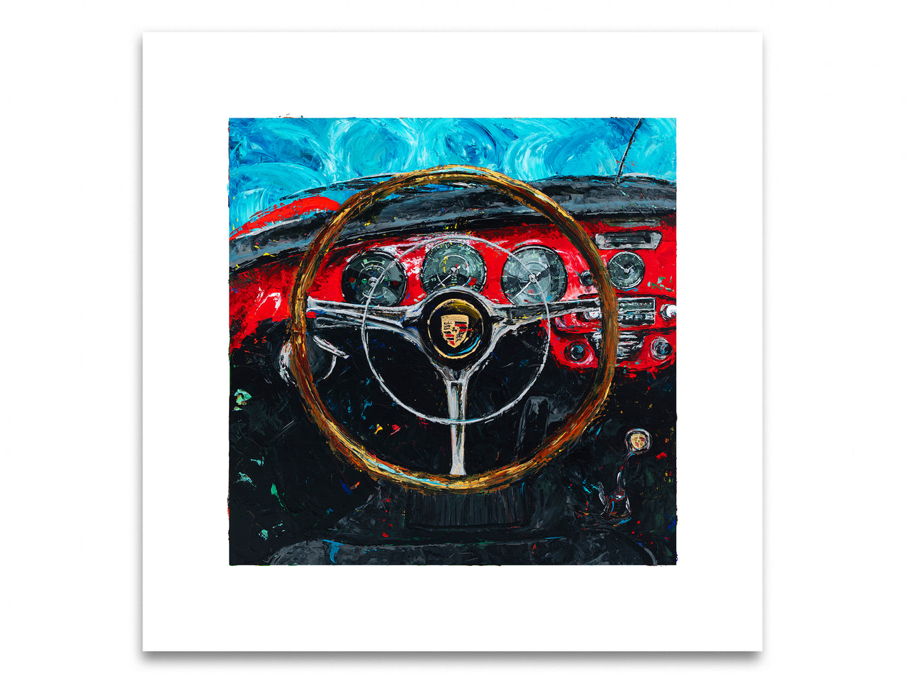 Das Cockpit - 1964 Porsche 356 Carrera 2 - Print