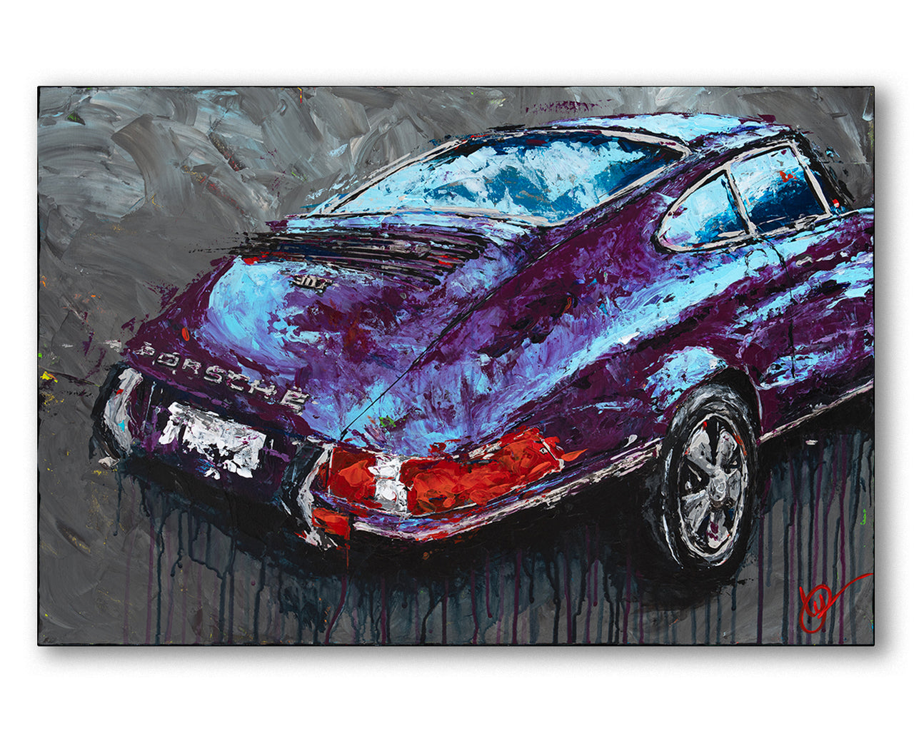 Eggplant - 1972 Porsche 911T - Giclée