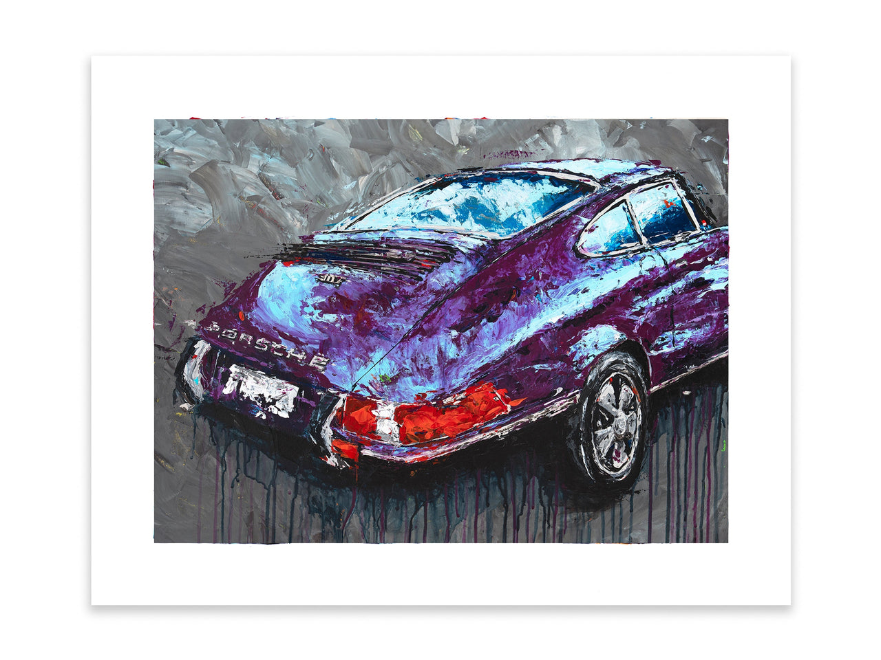 Eggplant - 1972 Porsche 911T - Print