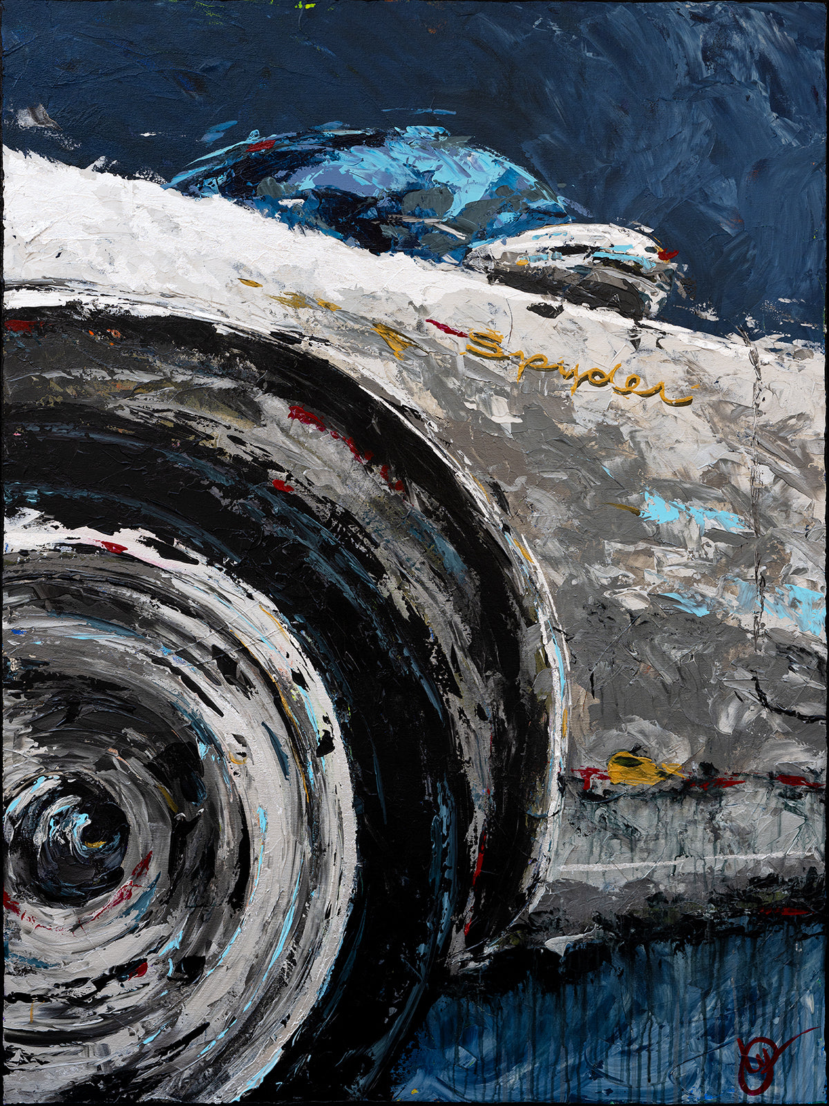 Elke - 1955 Porsche 550 Spyder - Giclée