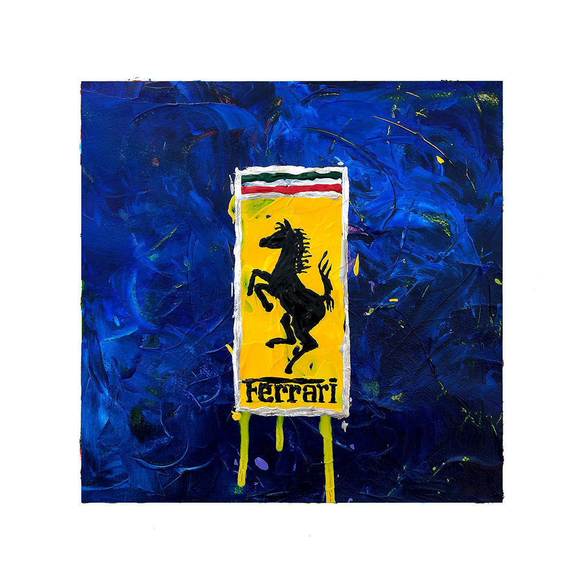 Ferrari Abstracted 4 Blue - Print