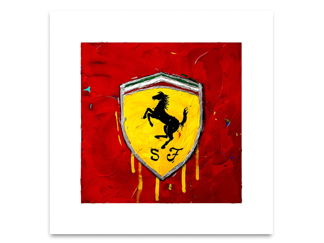 Ferrari SF Abstracted 2 Red - Print