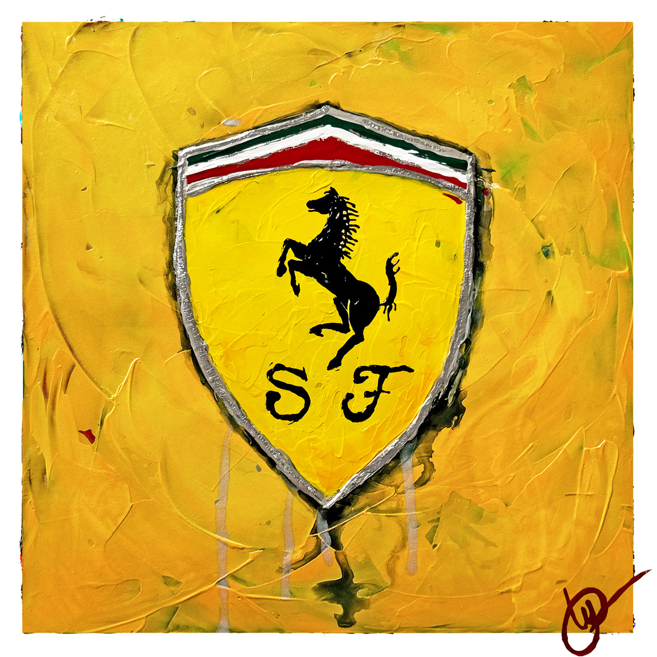 Ferrari SF Abstracted 4 - Yellow