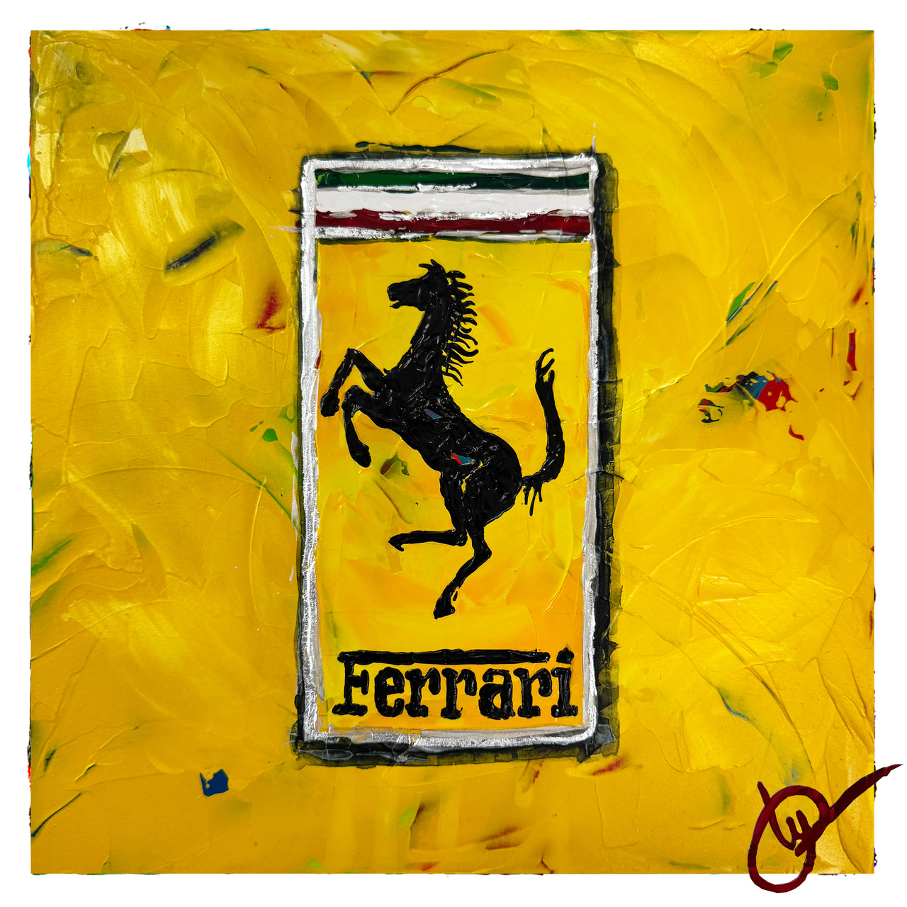 Ferrari Abstracted 36 - Yellow