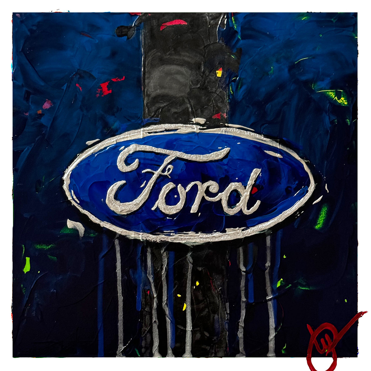 Ford Abstracted 11 - Dark Blue