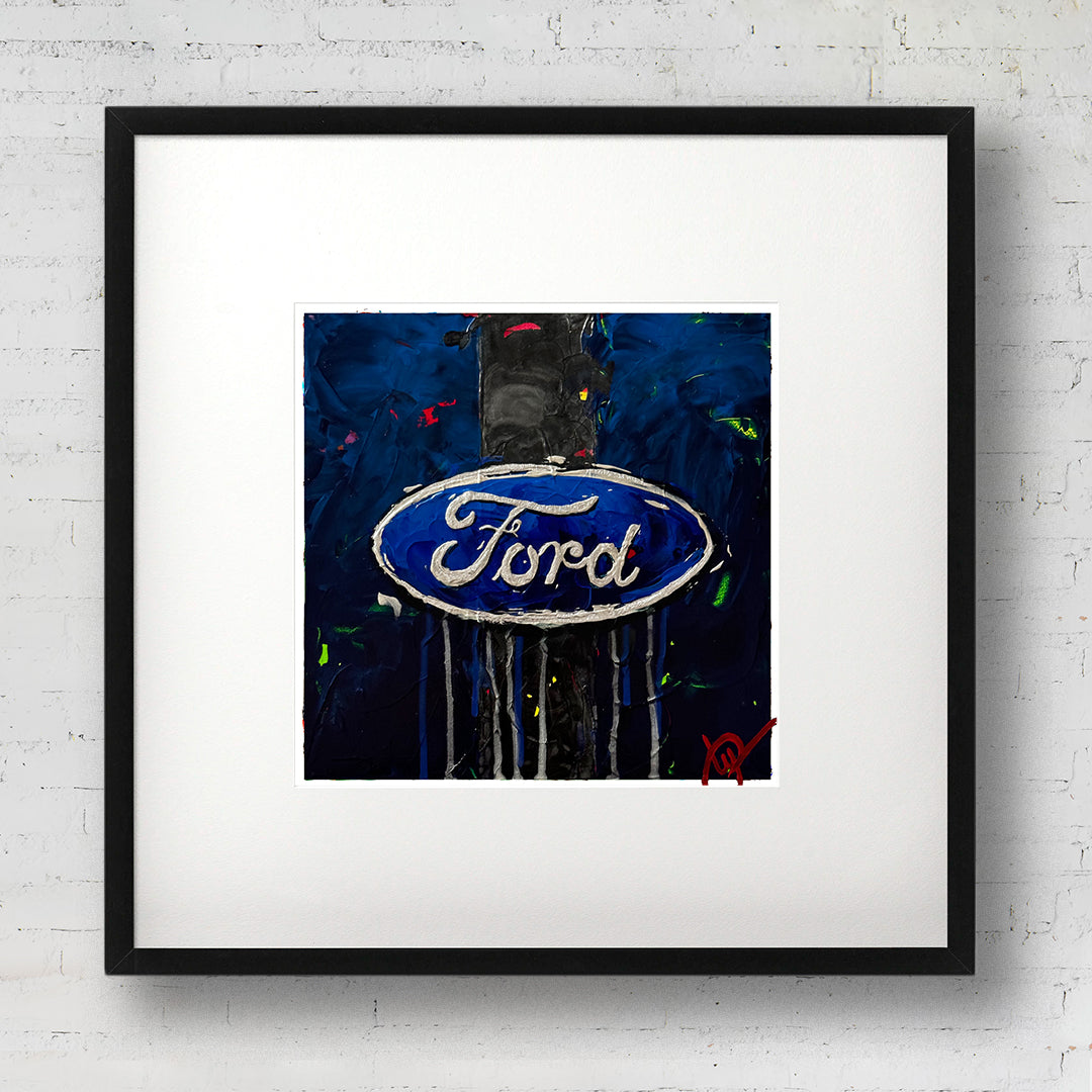 Ford Abstracted 11 - Dark Blue