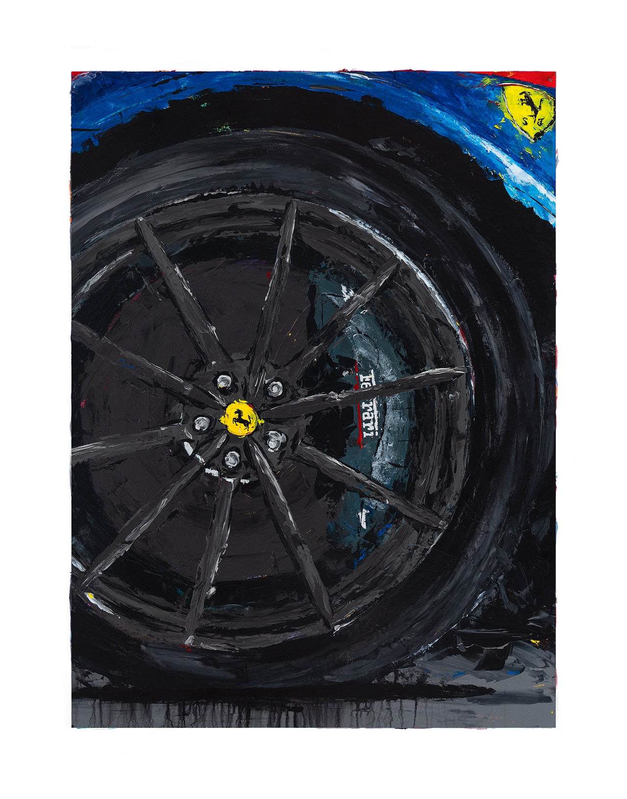 Scuderia: Front Left - 296 GTS - Print