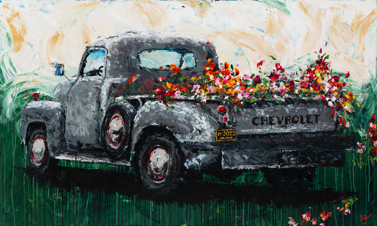 Hazel - 48 Chevy Truck - Giclée