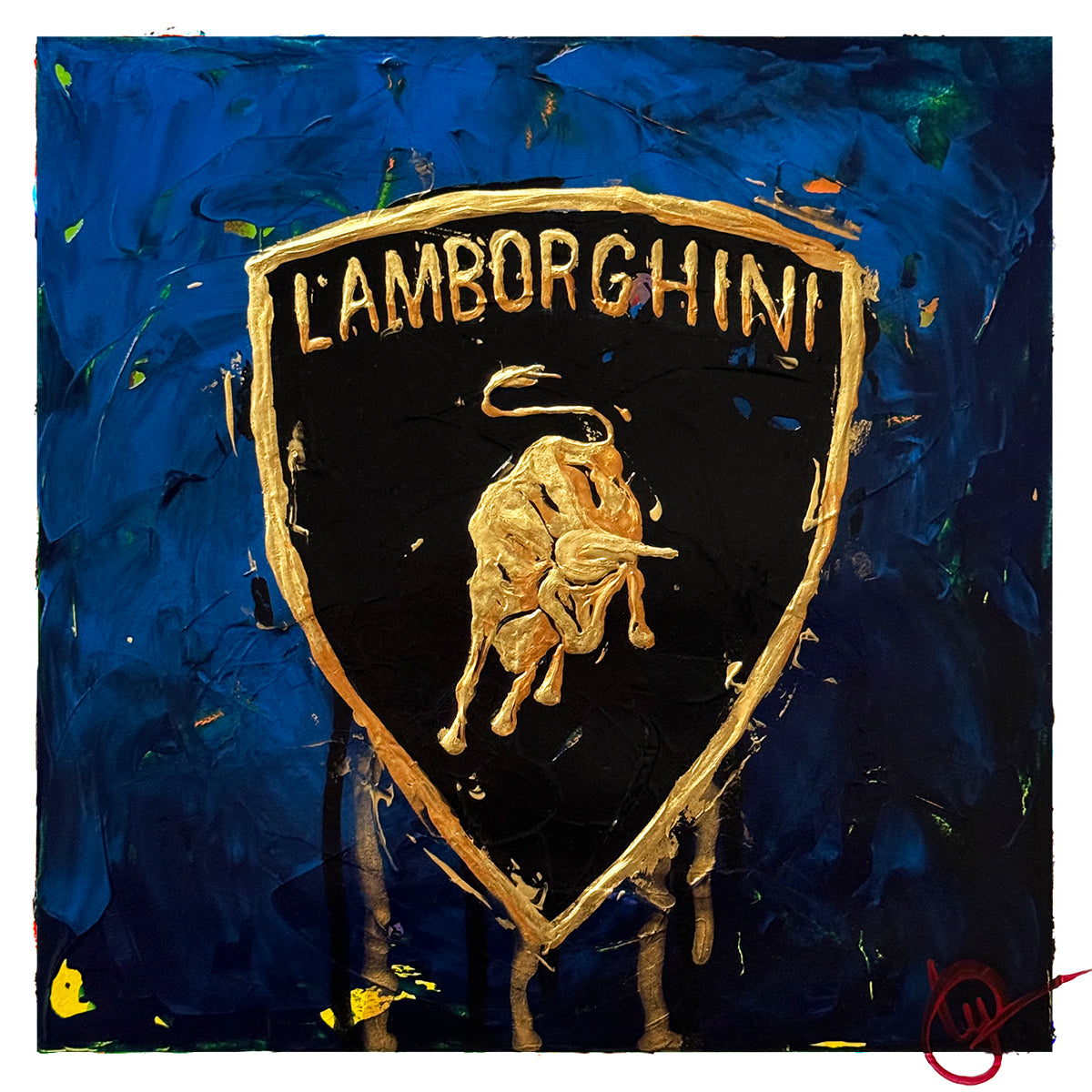 Lamborghini Emblem 19 - Blue