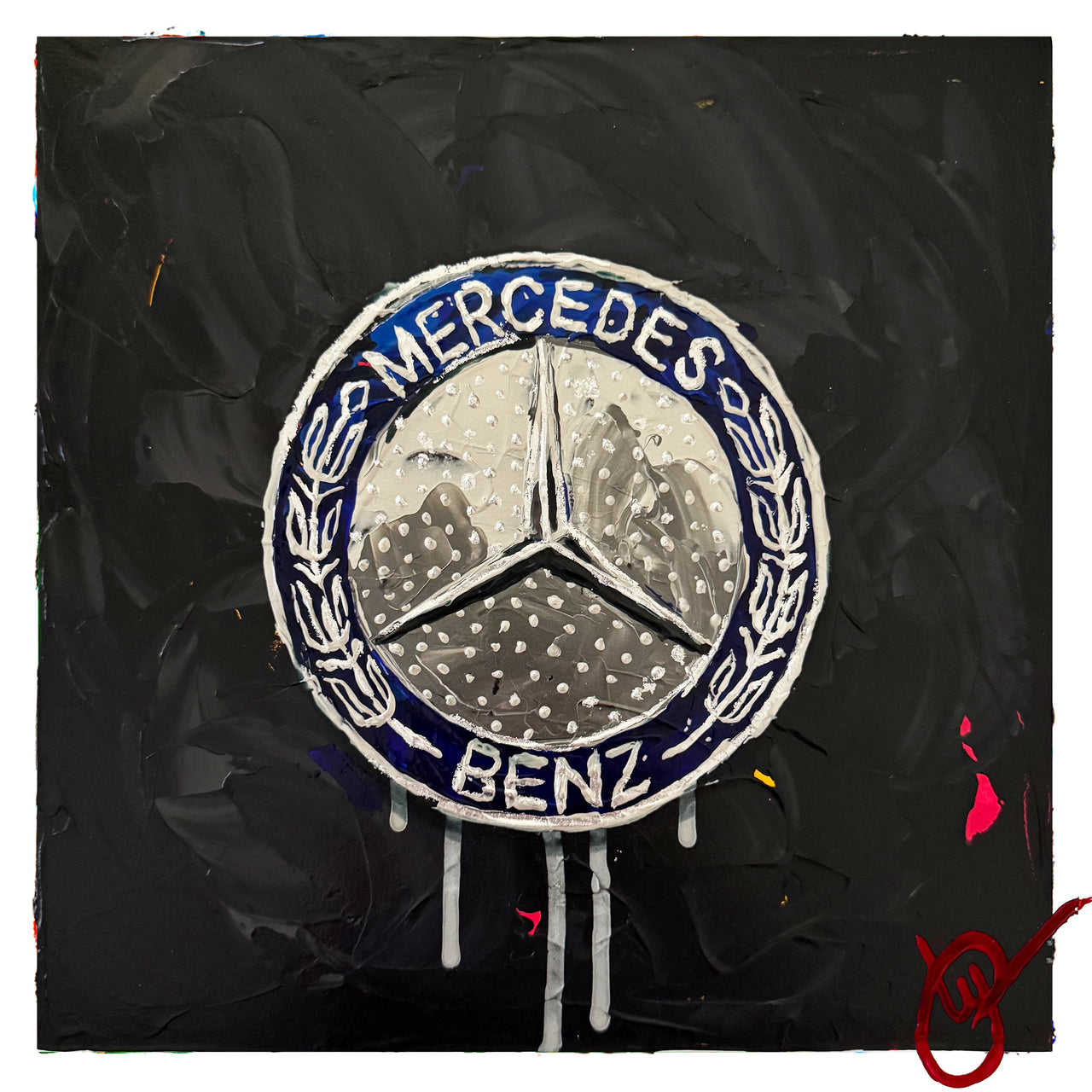 Mercedes Abstracted 11 - Black