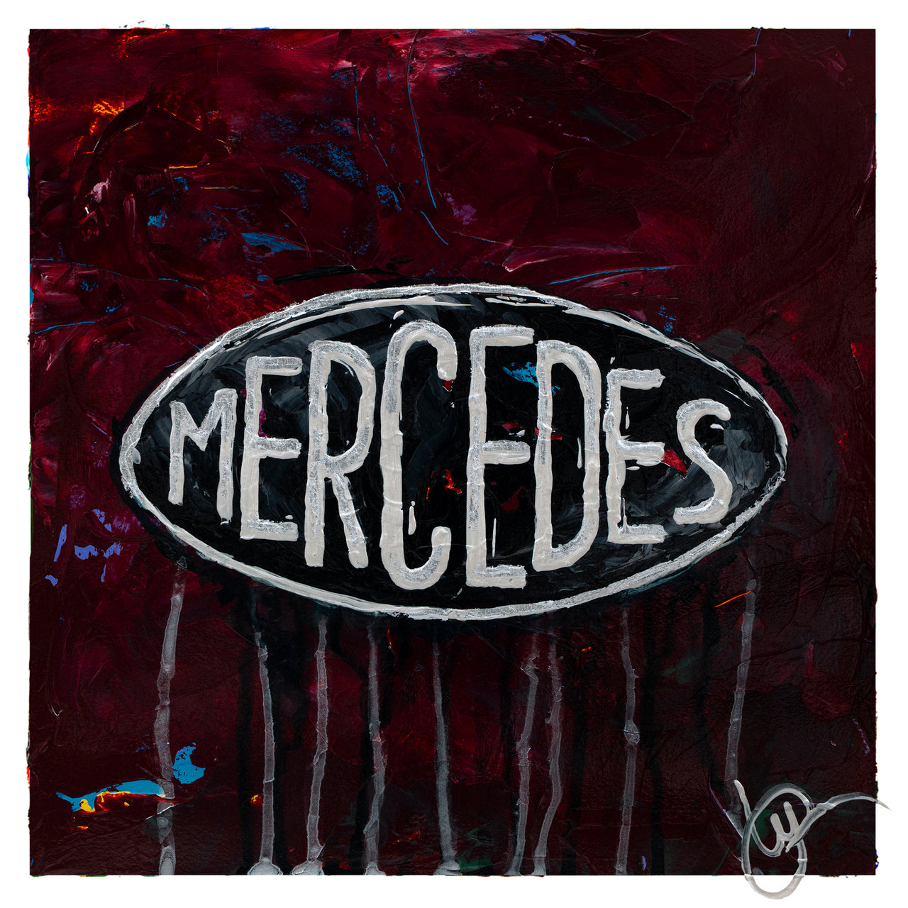 Mercedes Abstracted 14 - Burgundy