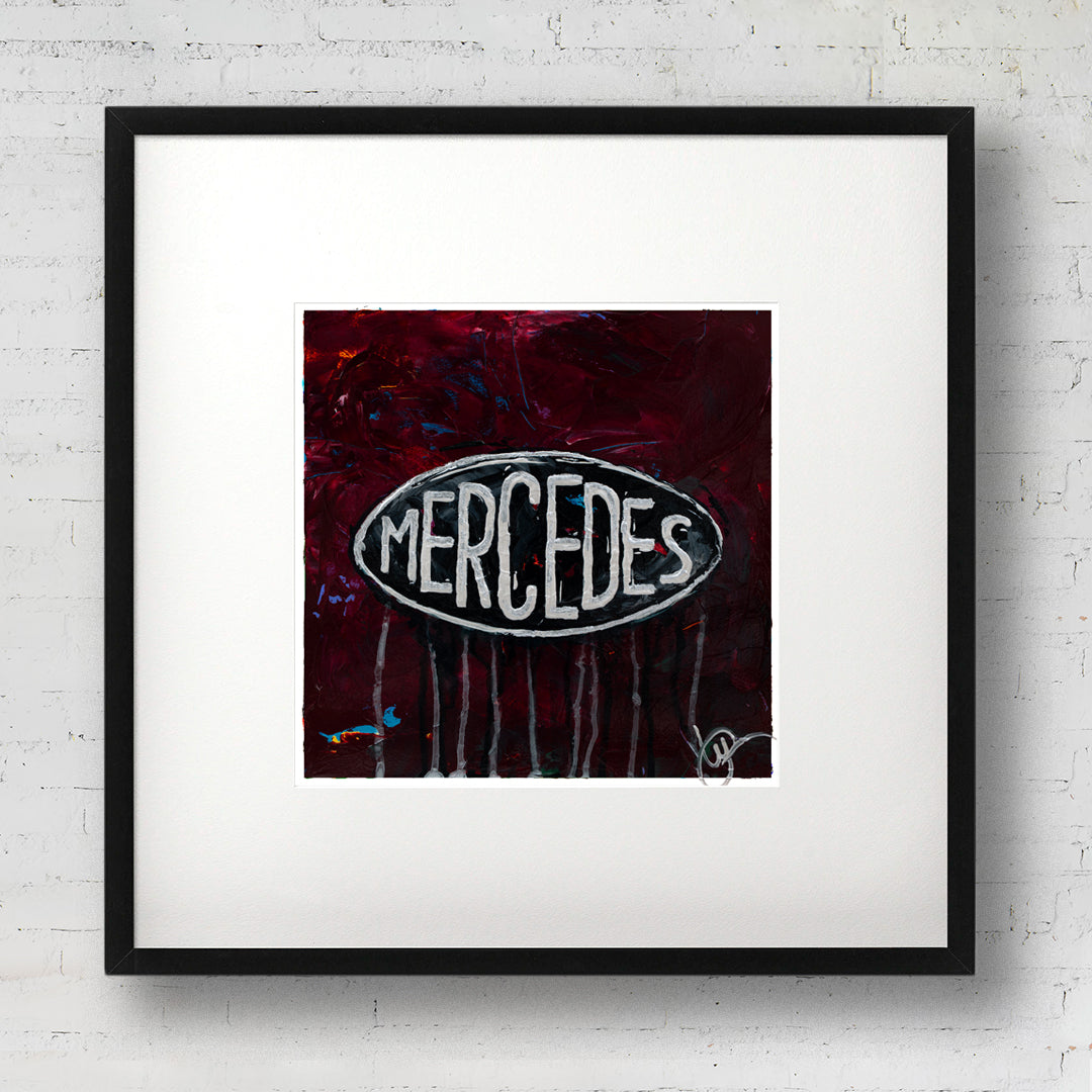 Mercedes Abstracted 14 - Burgundy