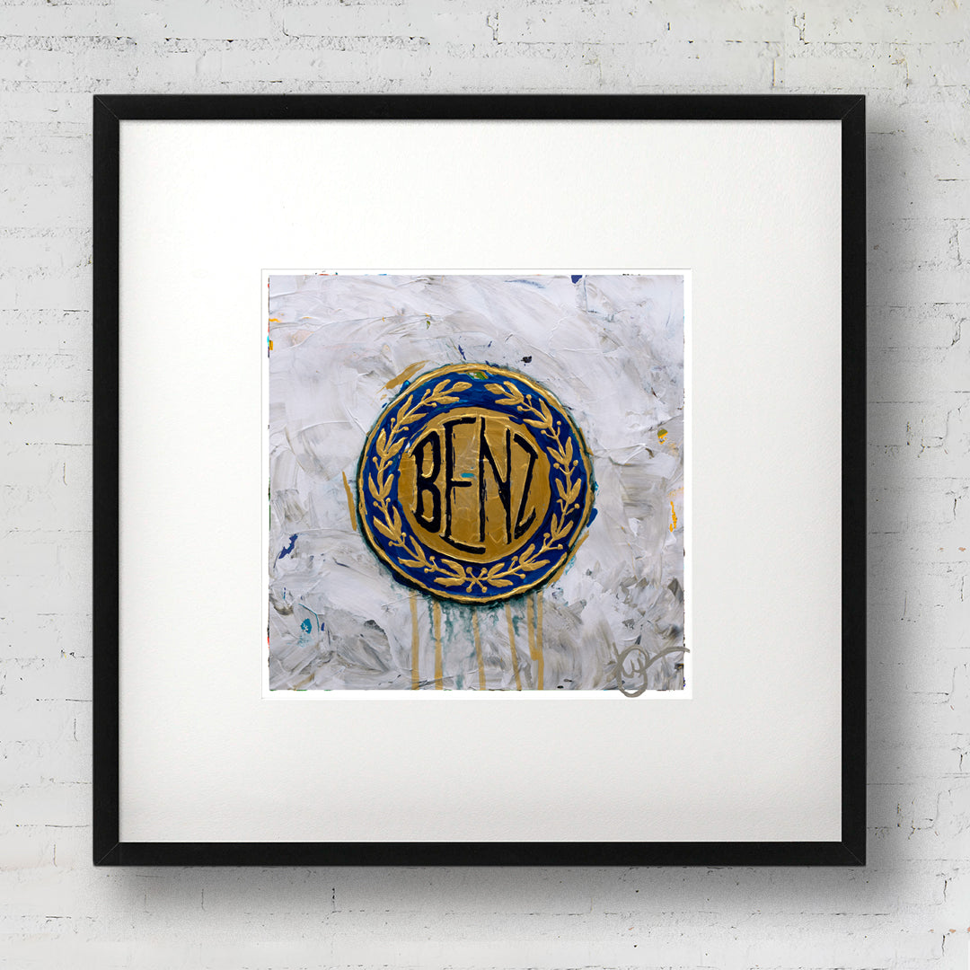 Benz Abstracted 15 - White