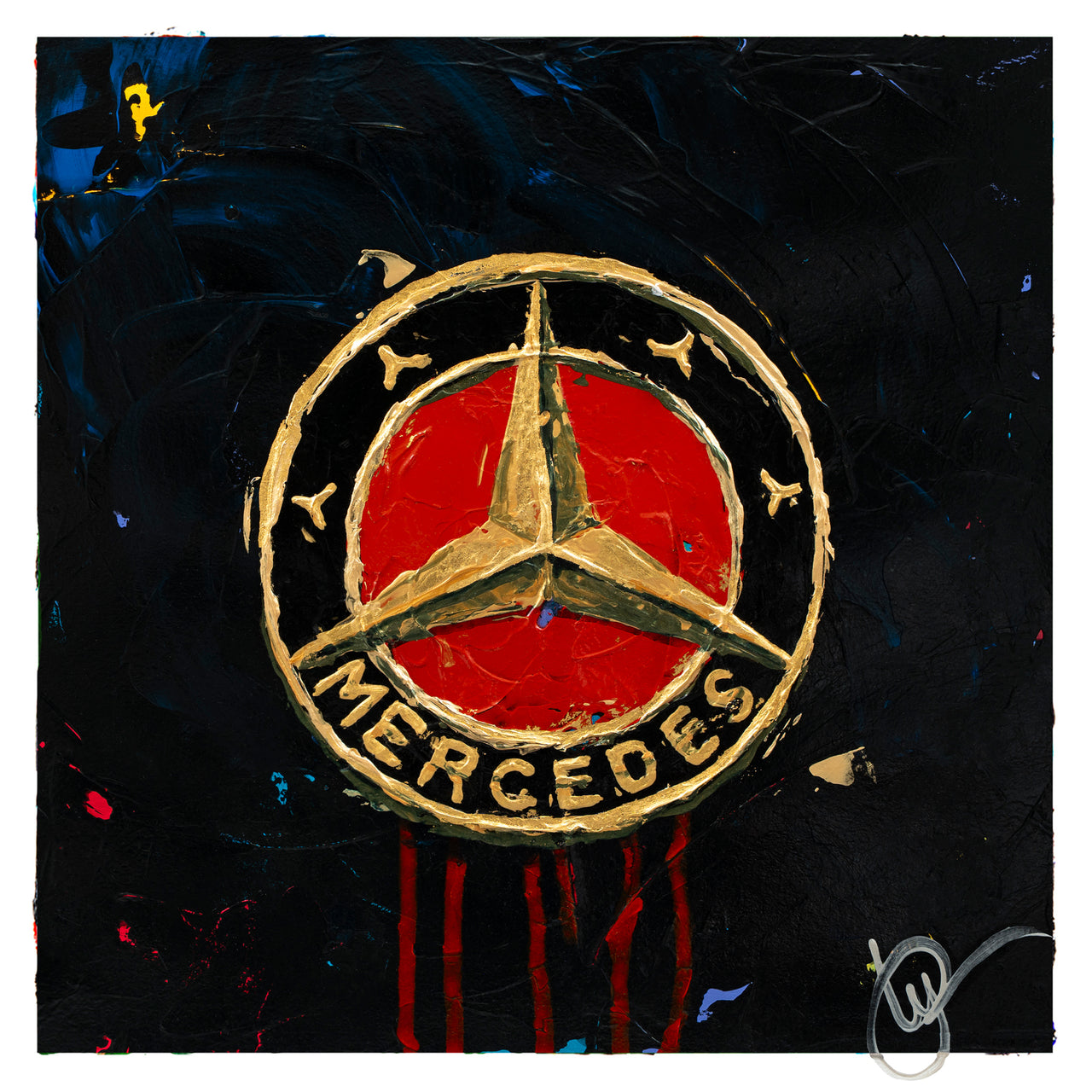 Mercedes Abstracted 16 - Black