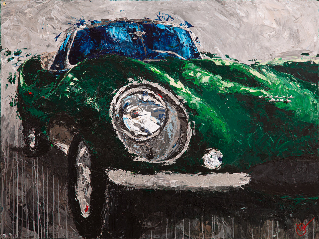 Olivia - 1956 Jaguar XKSS - Giclée
