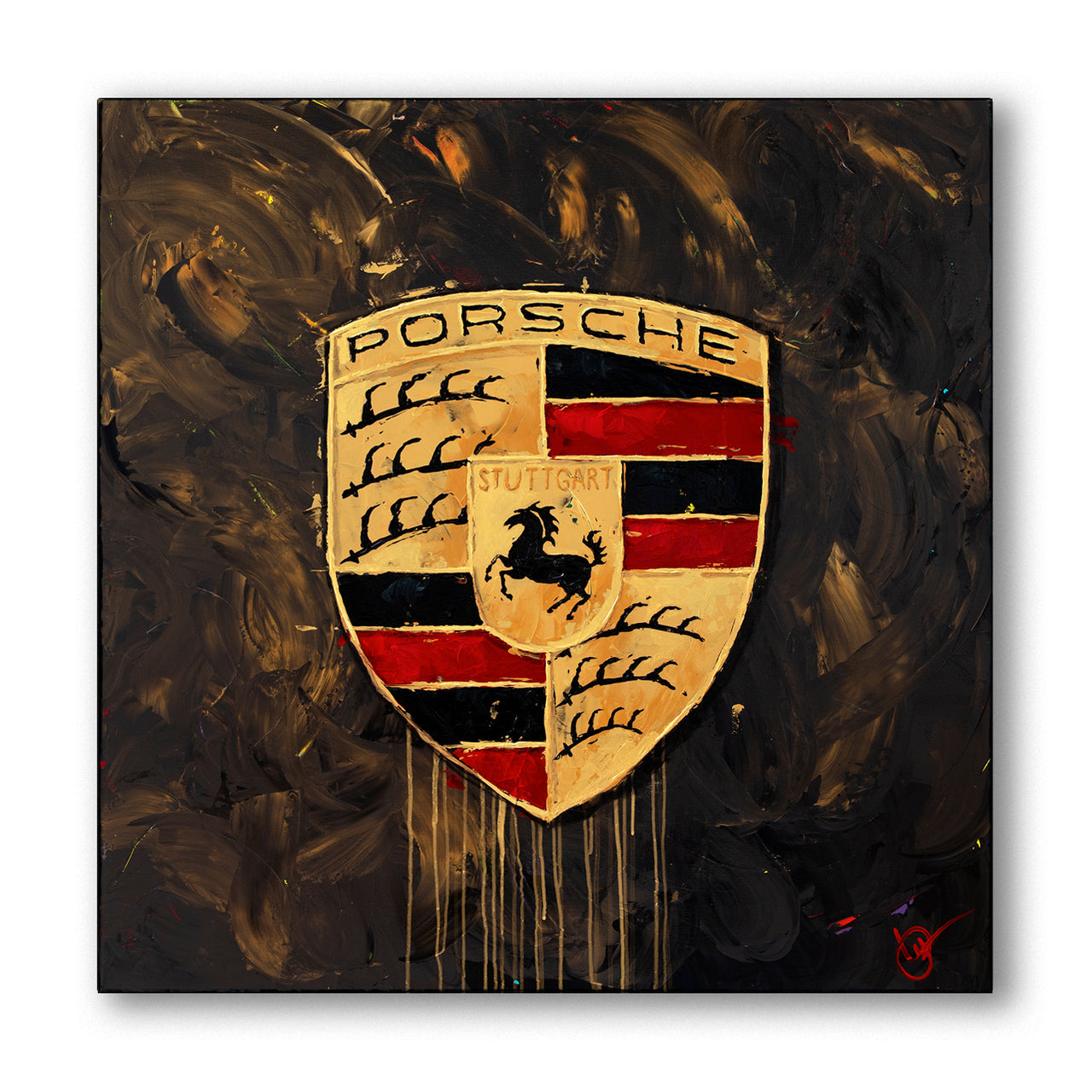 Porsche Abstracted 66 - Brown