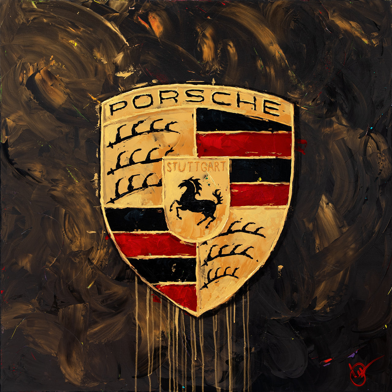 Porsche Abstracted 66 - Brown