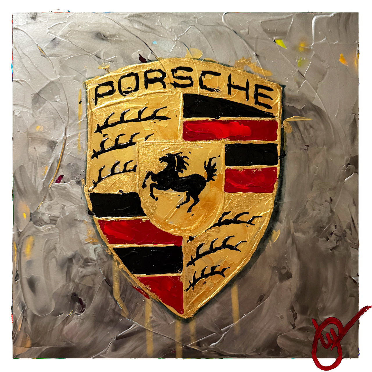 Porsche Abstracted 68 - Liquid Metal