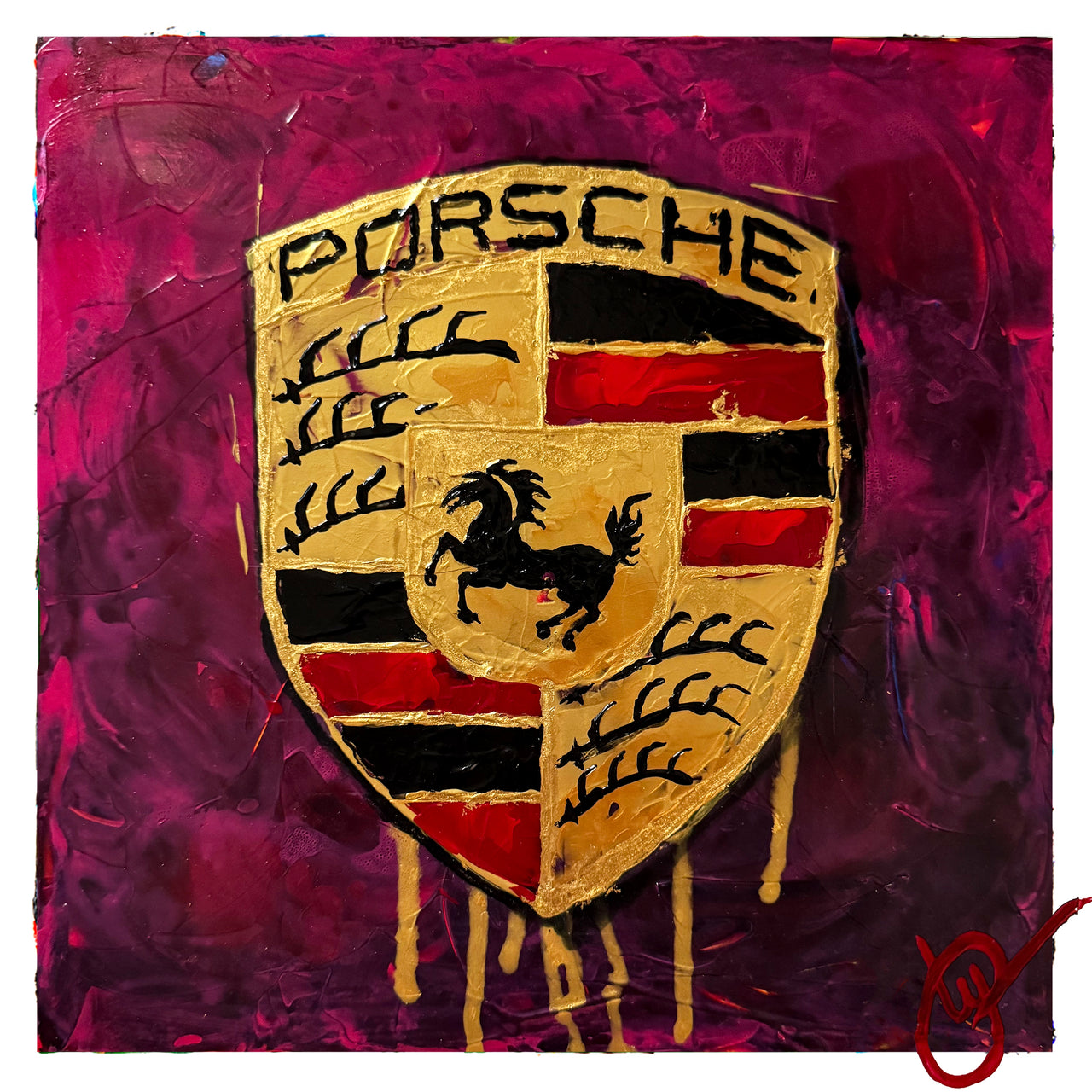 Porsche Abstracted 69 - Ruby Star