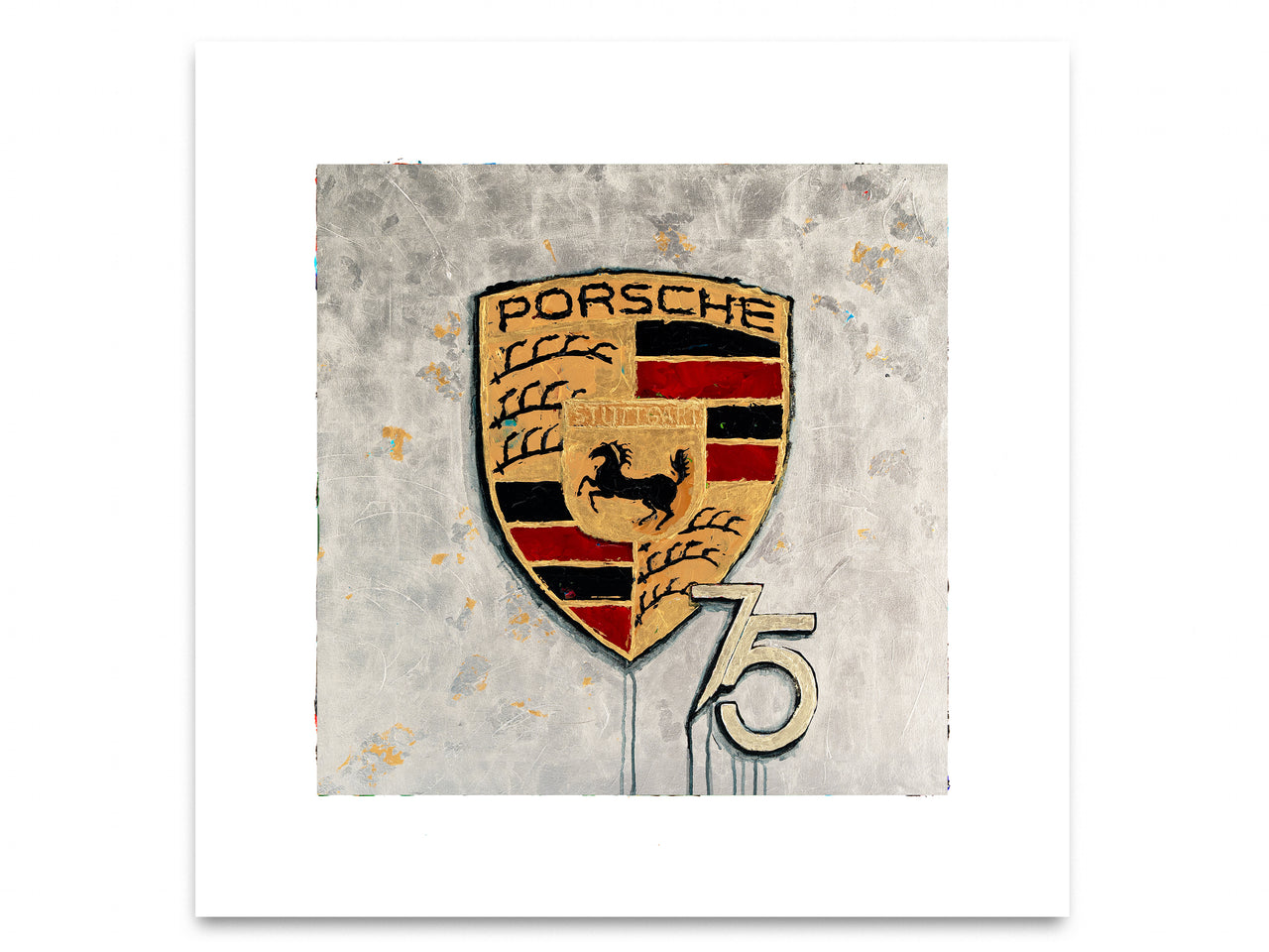Porsche Emblem 75 - Print