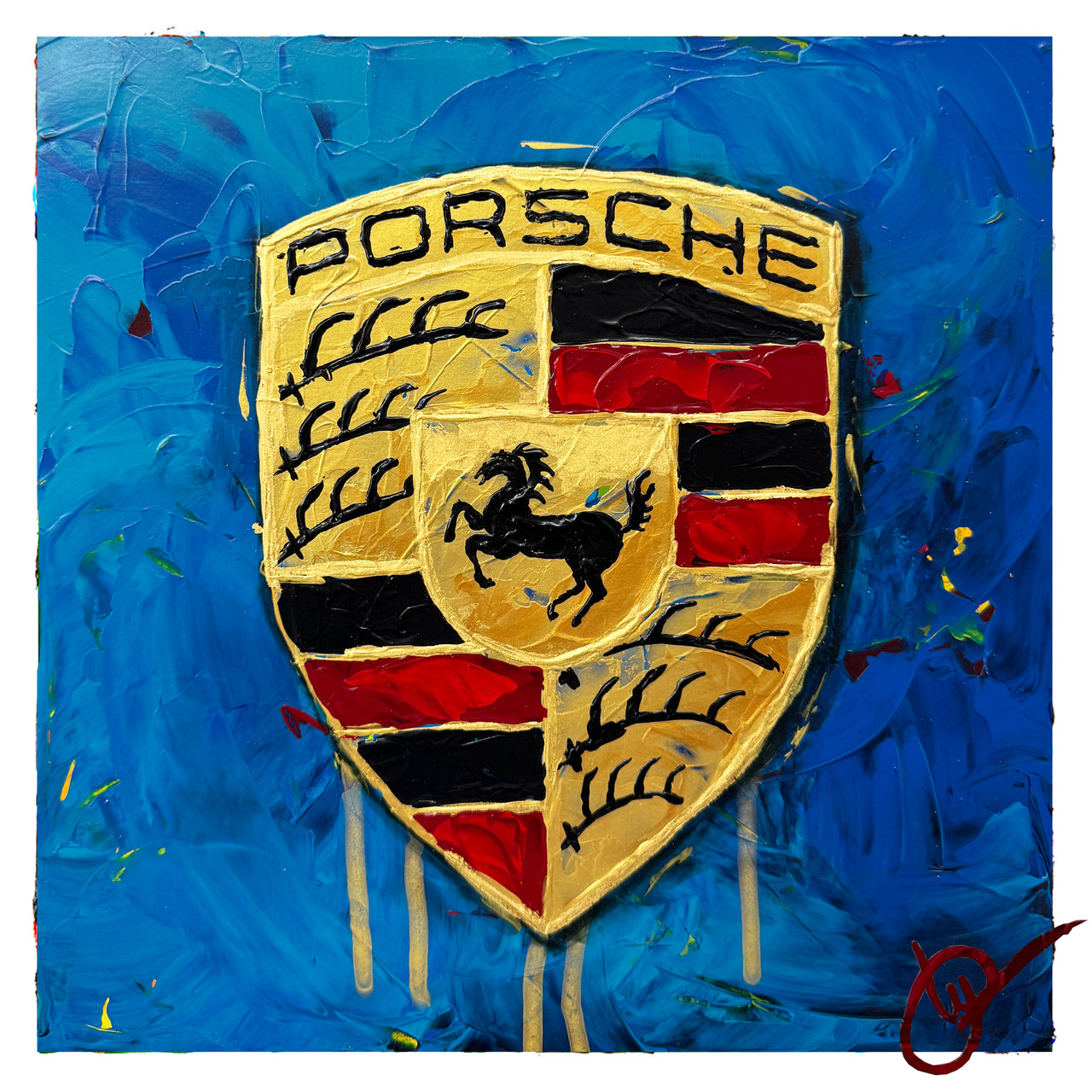 Porsche Abstracted 70 - Blue