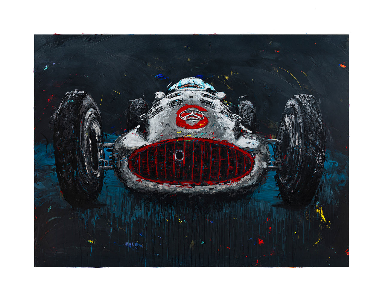 Sylke - 1939 Mercedes-Benz W154 Grand Prix - Print