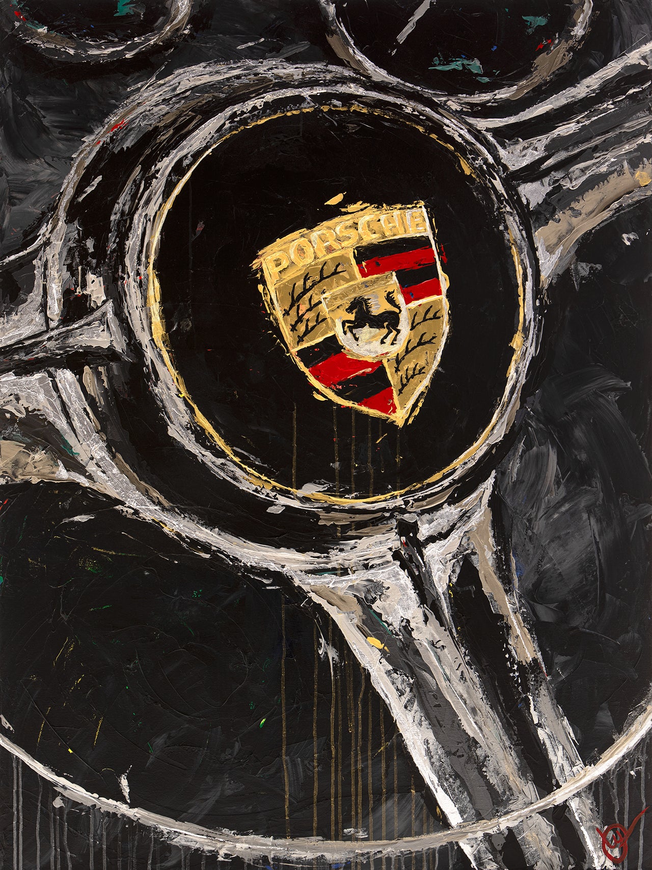 Abstracted Air 5 - 1960 356B Steering Wheel