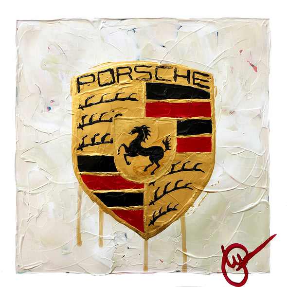 Porsche Emblem 32 - Ivory