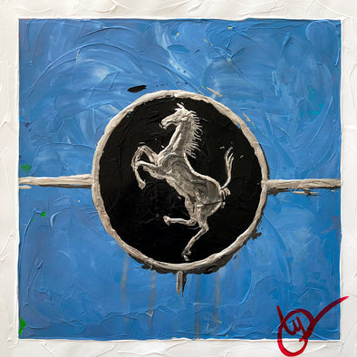 Cavallino Emblem 2 - Light Blue