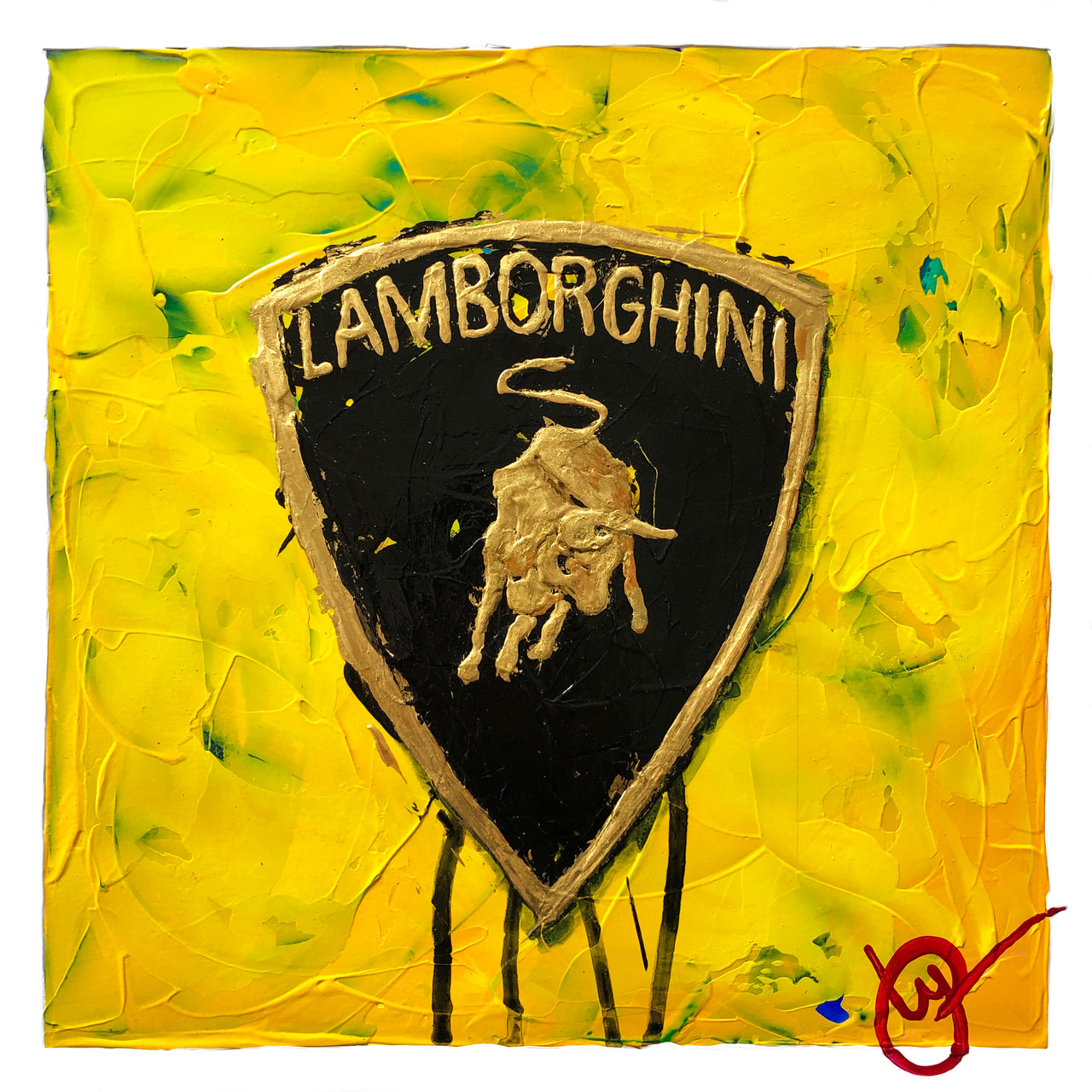 Lamborghini Emblem 12 - Yellow