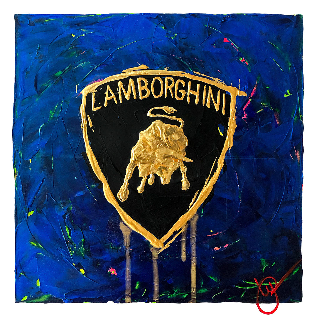 Lamborghini Emblem 8 - Blue