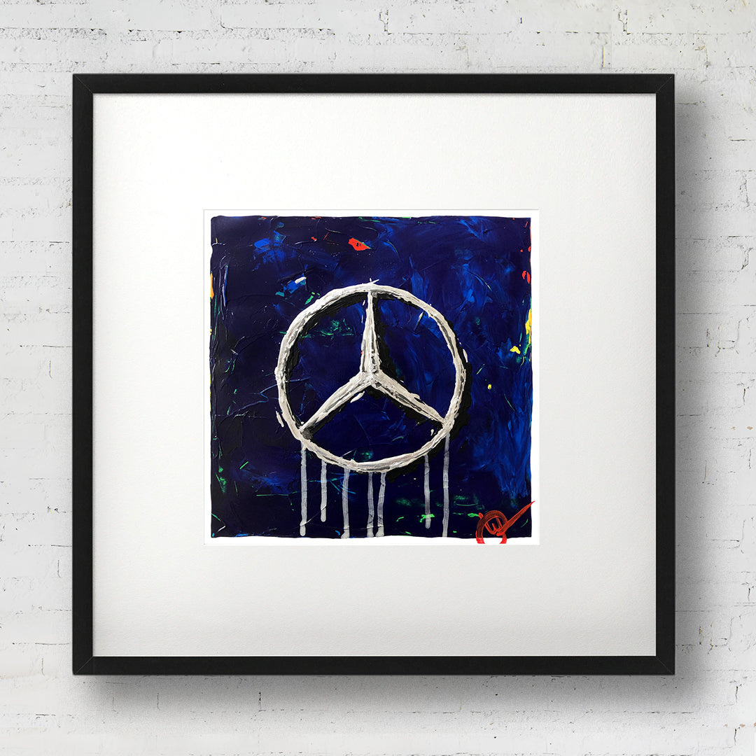 Mercedes Abstracted 7 - Blue