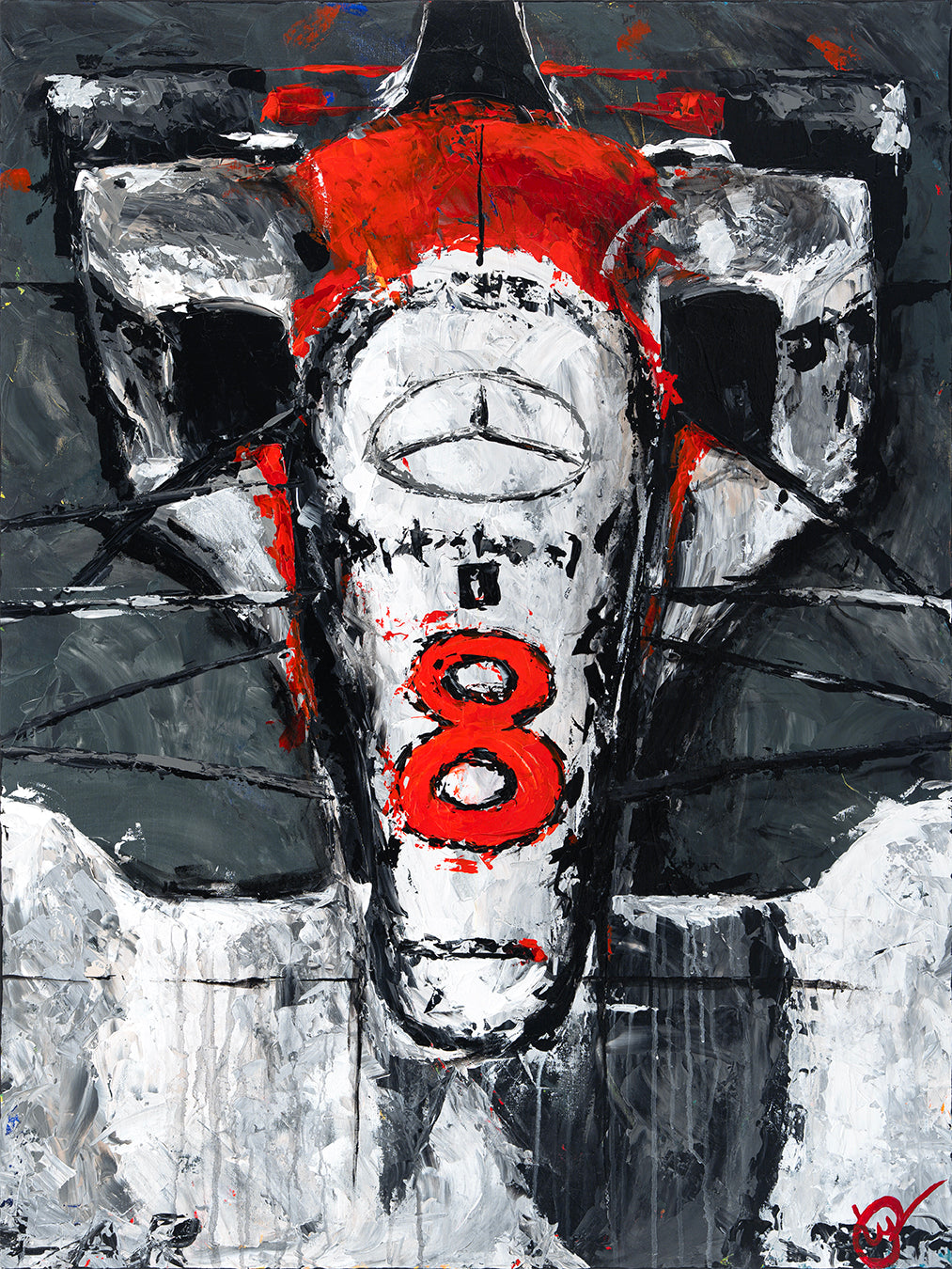 Number 8 - 1995 McLaren MP4-10 - Giclée