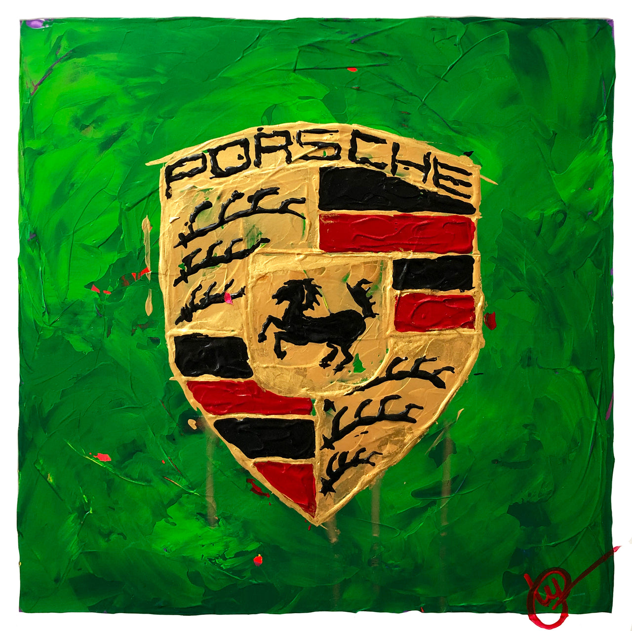 Porsche Abstracted 24 - Green