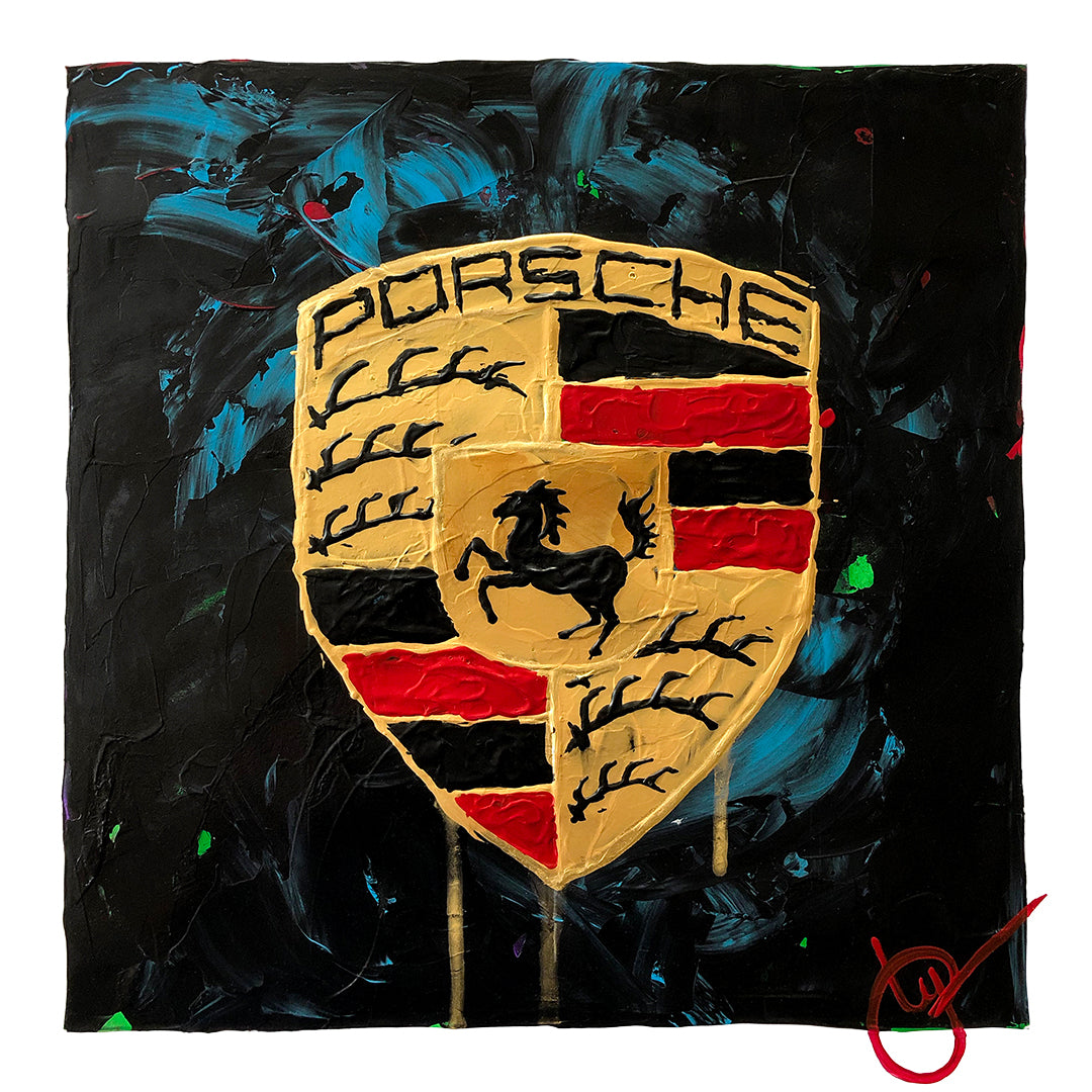 Porsche Emblem 22 - Black