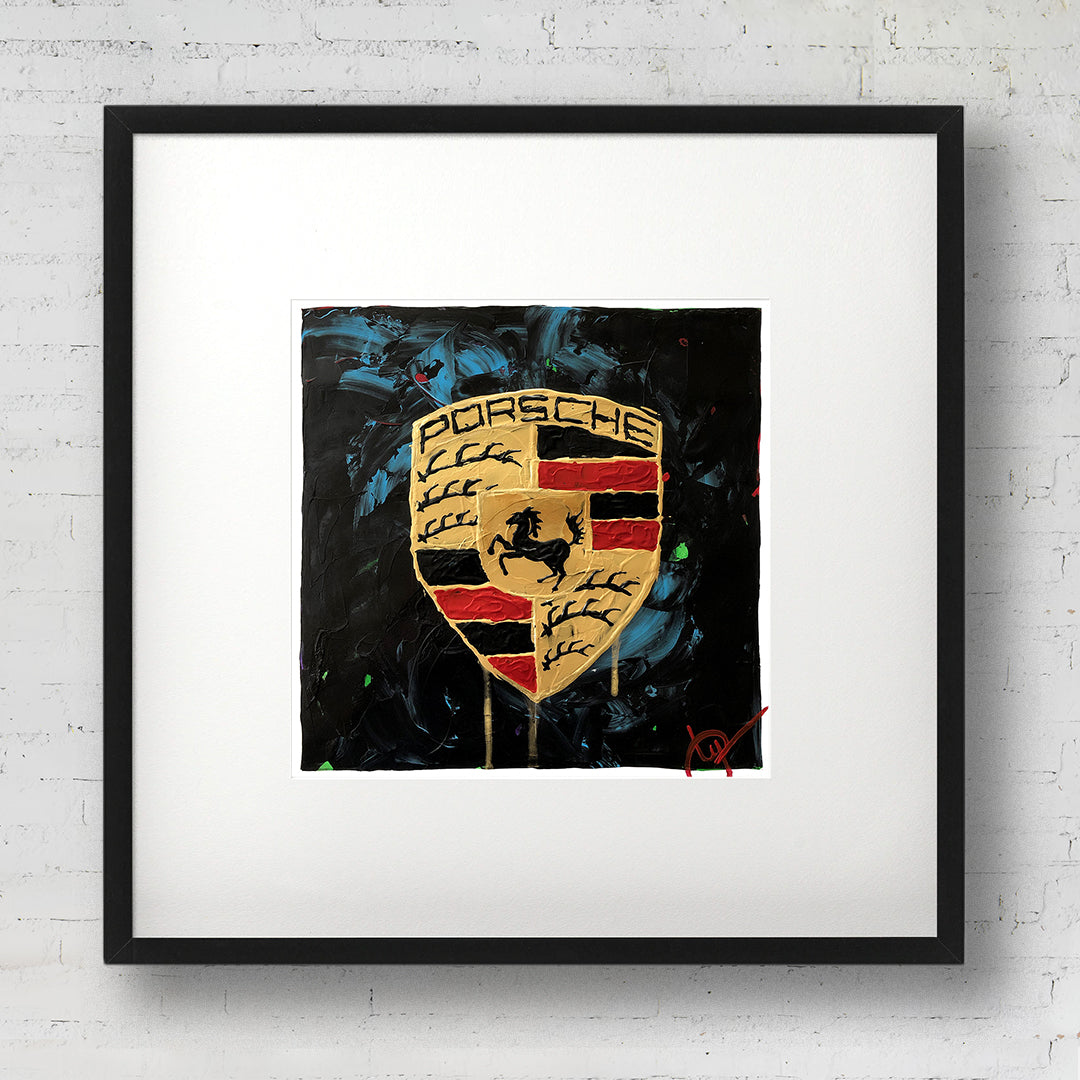 Porsche Emblem 22 - Black