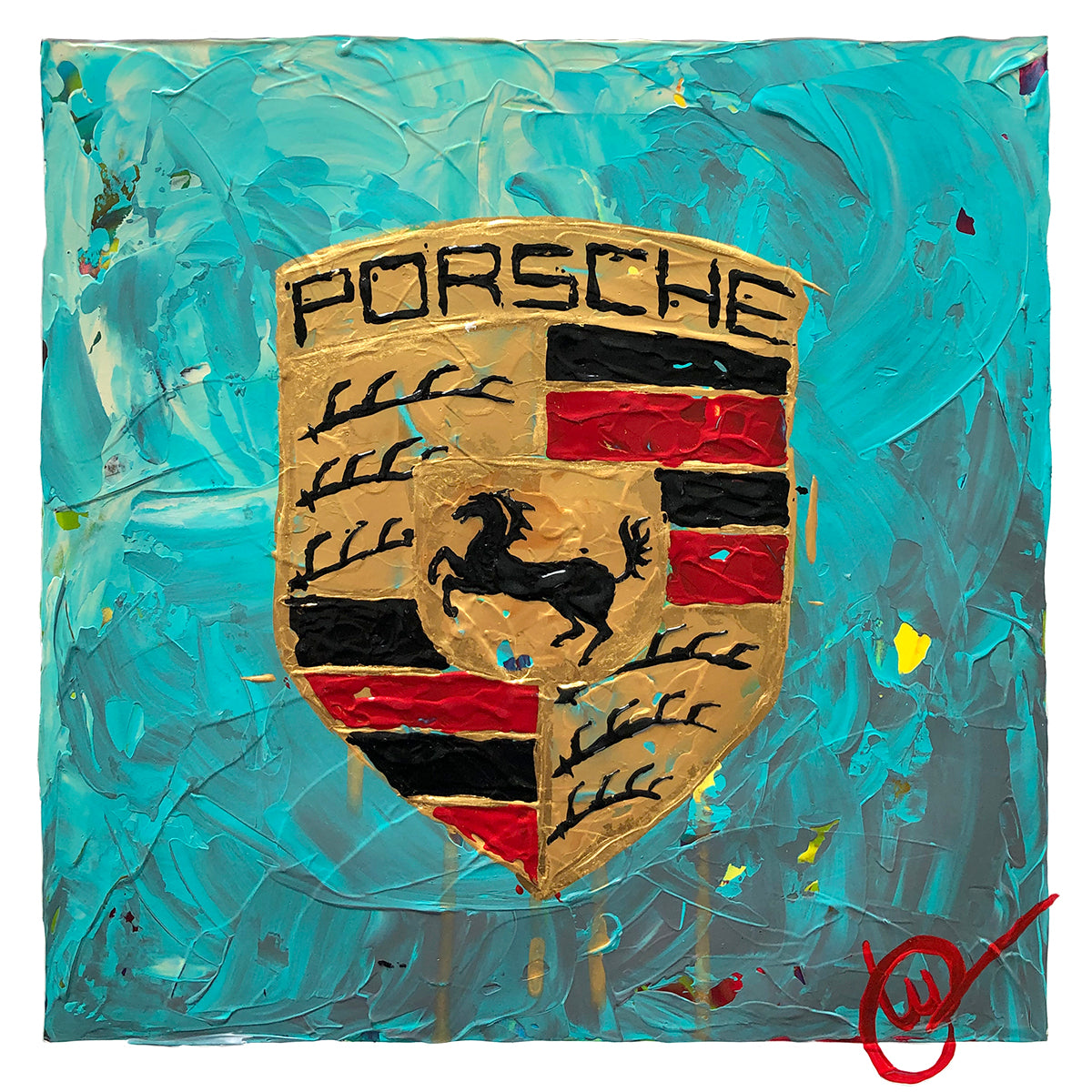 Porsche Abstracted 29 - Turquoise