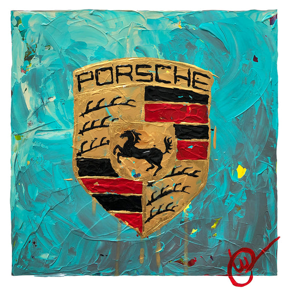 Porsche Emblem 29 - Turquoise