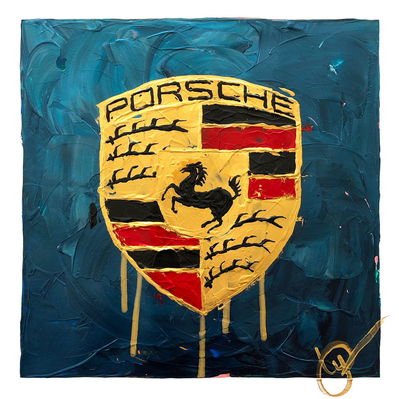 Porsche Abstracted 37 - Blue