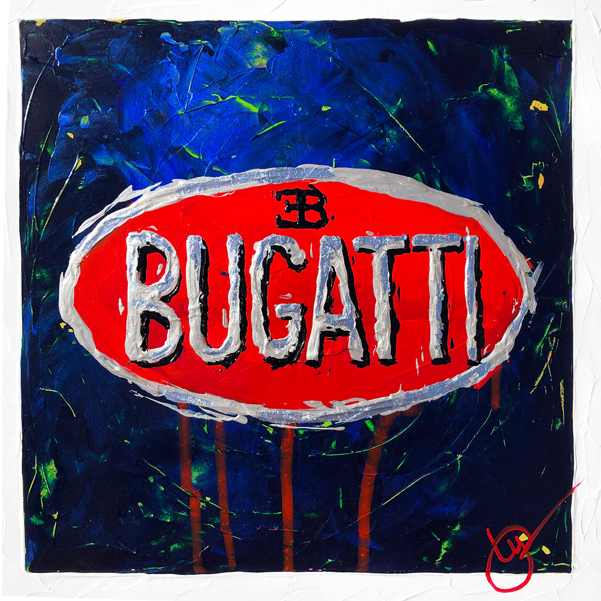 Bugatti Emblem 5 - Blue