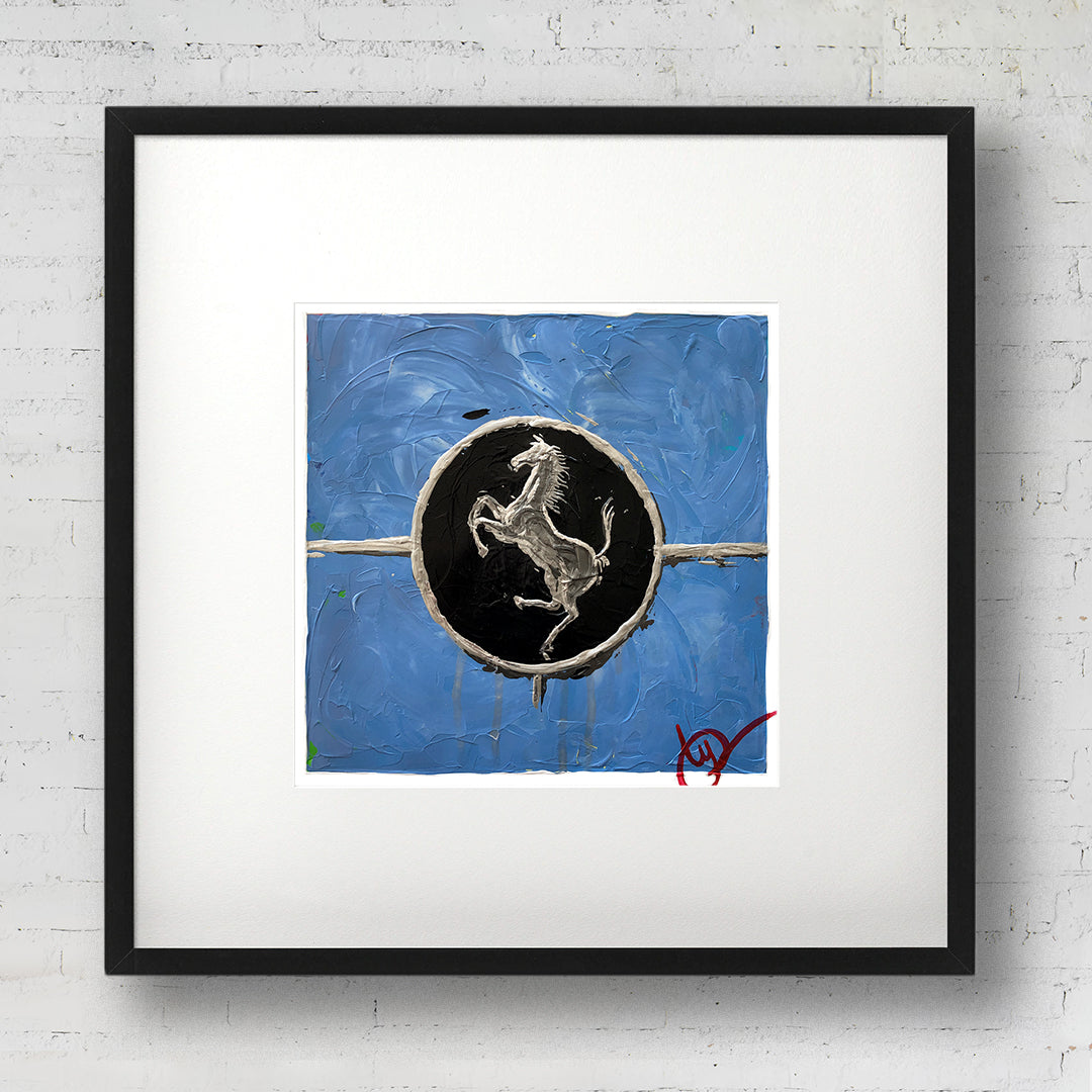 Cavallino Abstracted 2 - Light Blue