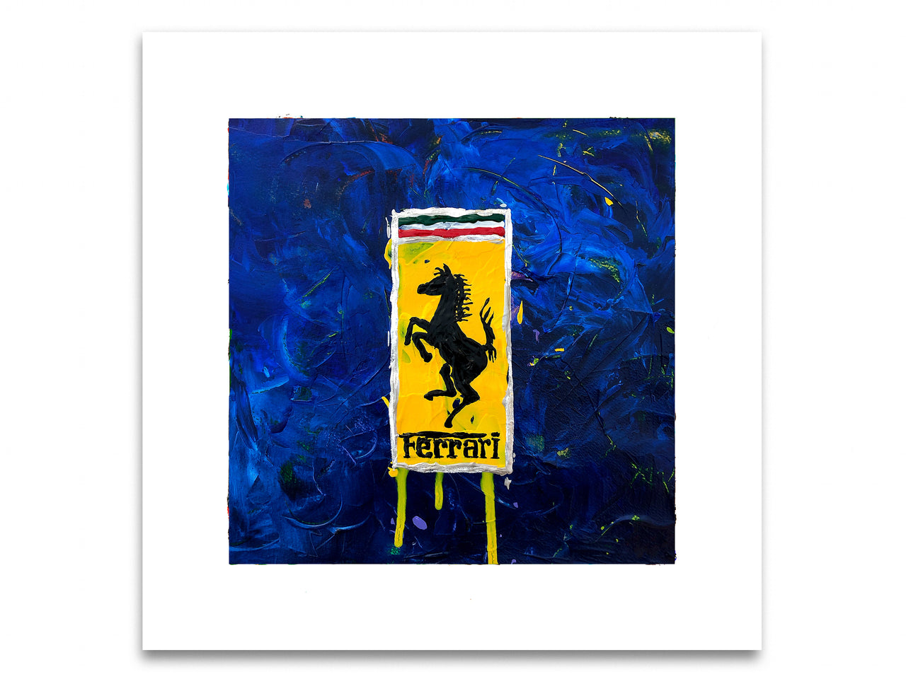 Ferrari Abstracted 4 Blue - Print
